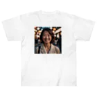 yuyuu_youtubeの笑顔の熟女 ヘビーウェイトTシャツ