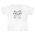 MmMのノーキャットノーライフ Heavyweight T-Shirt