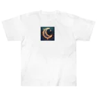 moonlightcatのキラキラ輝くお月様 Heavyweight T-Shirt