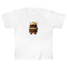 AI妖怪大図鑑のトリプル肉厚ビーフバーガー妖怪　バグドガルド Heavyweight T-Shirt