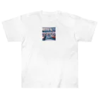 うさぎのモデル北海道 日本の田舎 アパレル Heavyweight T-Shirt