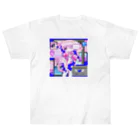 ムラサキゲジゲジのオンラインショップのマカロン ぐちゃぐちゃサイバー Heavyweight T-Shirt