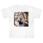 sgt-chikaraのパン屋の少女（AIイラスト） Heavyweight T-Shirt