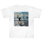 AQUAMETAVERSEのsupとwindsurfingレース　エンジェル717 2065 ヘビーウェイトTシャツ