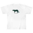 animal factoryのヒョウ ペイズリー柄 白Tシャツ　 ヘビーウェイトTシャツ