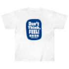 ゴルフバカイラストレーター野村タケオのNOM SHOPのDon't think, FEEL!  ブルーバック ヘビーウェイトTシャツ