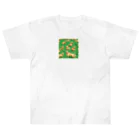 kinnirono-inuのドット絵　たくさんのゴールデンレトリバー２ Heavyweight T-Shirt