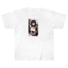 美少女学院の黒髪美少女　美鈴ちゃん　メイド Heavyweight T-Shirt