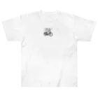 二宮大輔の自転車ロゴ　ガールズ Heavyweight T-Shirt