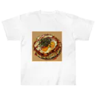 AQUAMETAVERSEの目玉焼きを乗せたお好みモダン焼き　kouchan 1616 ヘビーウェイトTシャツ