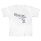 ふわぽこにゃんにゃんSHOP☁️🫧SUZURI支店のばんばんばん♪ゆめかわミニ銃 Heavyweight T-Shirt