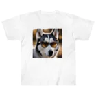 naftethのスパイ犬コードネームハスキー ヘビーウェイトTシャツ