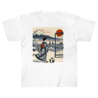 foot8の浮世絵にしてみた3 Heavyweight T-Shirt