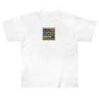 CatCraftsの【Colorful Cat Pop】- ポップアート猫顔コレクション Heavyweight T-Shirt