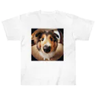 mermaidのcollie Heavyweight T-Shirt