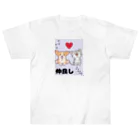 ニャンにゃんこ(kaji)の仲良しさん ヘビーウェイトTシャツ