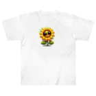 終わらない夢🌈のひまわり🌻✨ ヘビーウェイトTシャツ