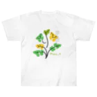 Mana Aのカラフルphilodendrons ヘビーウェイトTシャツ