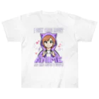 World_Teesのアニメガール - アニメと多分3人くらいしか興味がない ヘビーウェイトTシャツ