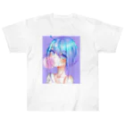 World_Teesのバブルガムを噛むアニメガール 日本の美学 アニメオタク Heavyweight T-Shirt