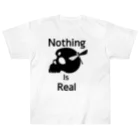 『NG （Niche・Gate）』ニッチゲート-- IN SUZURIのNothing Is Real.（黒） ヘビーウェイトTシャツ