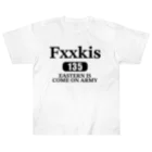 178@FxxkisのFxxkis ブラックロゴTシャツ ヘビーウェイトTシャツ