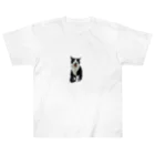 Aさん@😺里親募集中の白黒猫のあくび Heavyweight T-Shirt