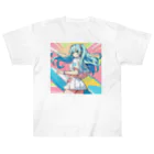 yozoraniyumeoの魔法サーファー少女 Heavyweight T-Shirt