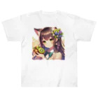 yos-1292583のねこニコばん Heavyweight T-Shirt