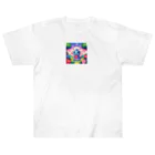 ドット職人のピクセルアート 恐竜の子ども Heavyweight T-Shirt