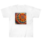 TAKEO SUZUKI / TASKENのAmbient Buddhism3 Album Art T-Shirts ヘビーウェイトTシャツ