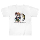 チェリモヤの 釣り女子 ツリガール 04 ヘビーウェイトTシャツ