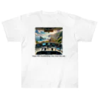 チェリモヤの運転席からの絶景 Heavyweight T-Shirt