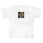 kokin0の水辺を歩く犬 dog on the water Heavyweight T-Shirt