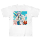 yozoraniyumeoの魔法バスケ少女 ヘビーウェイトTシャツ