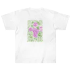 totoartの紫陽花 Heavyweight T-Shirt