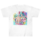 yozoraniyumeoの魔法悪魔少女 Heavyweight T-Shirt