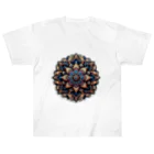 psychedelic mountainのmandala Heavyweight T-Shirt