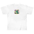 Happy Timeの恐竜くん Heavyweight T-Shirt