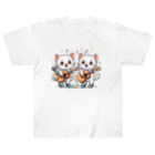 チェリモヤのねこコーラス 12 ヘビーウェイトTシャツ