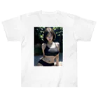 レールファン&スピリチュアルアイテムショップのAI美女 Heavyweight T-Shirt