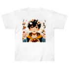 可愛い男の子イラスト販売所　By,keicyanの男の子　中学1年生　春 Heavyweight T-Shirt