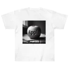 yuriseのモノトーンAppleグッズ ヘビーウェイトTシャツ