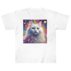 はなにゃんのおうちの虹色に輝くかわいい白猫ちゃん2 Heavyweight T-Shirt