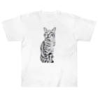 ちばっちょ【ち畳工房&猫ねこパラダイス】のトラ猫トラ君 Heavyweight T-Shirt