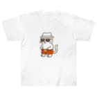 マカロンのサングラスをかけたネコ Heavyweight T-Shirt