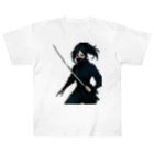oto_jpのNinja Girl T-Shirt 女忍者Tシャツ Heavyweight T-Shirt