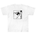 “すずめのおみせ” SUZURI店の米くうか？-ver.1- Heavyweight T-Shirt