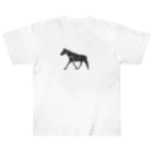 yuriekonoの馬マーブル ヘビーウェイトTシャツ
