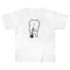 ウチウジンマンダラのねこ管理人掃除中 Heavyweight T-Shirt